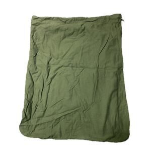 US Army Military Cotton Laundry Bag Sack Draw String Cinch Green Barracks USA